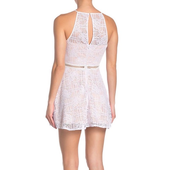 🎉HP🎉🌺NEW🌺Jump Crochet Pink Mini Dress🌺 - Picture 2 of 2